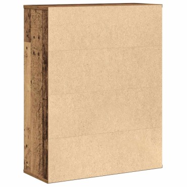vidaXL Βιβλιοθήκη Όψη Παλαιού Ξύλου 60x24x76,5cm Επεξεργασμένο Ξύλο 1 τεμ.