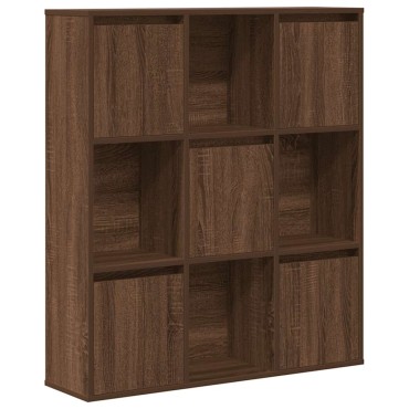 vidaXL Βιβλιοθήκη Καφέ Δρυς 89x24x101,5cm από Επεξεργασμένο Ξύλο 1 τεμ.