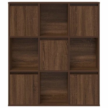 vidaXL Βιβλιοθήκη Καφέ Δρυς 89x24x101,5cm από Επεξεργασμένο Ξύλο 1 τεμ.