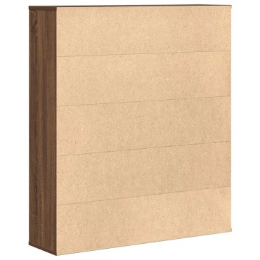 vidaXL Βιβλιοθήκη Καφέ Δρυς 89x24x101,5cm από Επεξεργασμένο Ξύλο 1 τεμ.