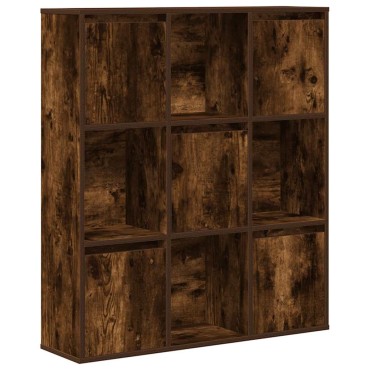 vidaXL Βιβλιοθήκη Καπνιστή Δρυς 89x24x101,5cm από Επεξεργασμένο Ξύλο 1 τεμ.