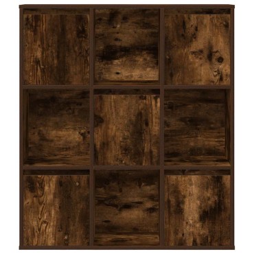 vidaXL Βιβλιοθήκη Καπνιστή Δρυς 89x24x101,5cm από Επεξεργασμένο Ξύλο 1 τεμ.