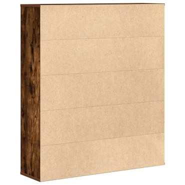 vidaXL Βιβλιοθήκη Καπνιστή Δρυς 89x24x101,5cm από Επεξεργασμένο Ξύλο 1 τεμ.