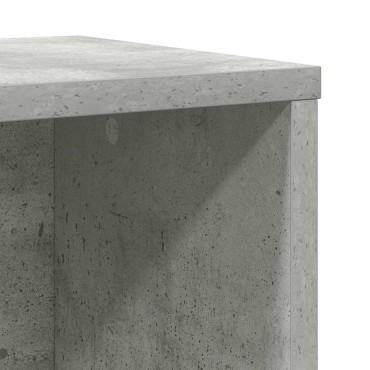 vidaXL Βιβλιοθήκη Γκρι Σκυροδέματος 60x24x101,5cm Επεξεργ. Ξύλο 1 τεμ.