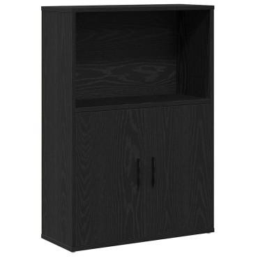 vidaXL Βιβλιοθήκη Μαύρη Δρυς 60x24x85cm Κατασκευασμένο ξύλο 1 τεμ.