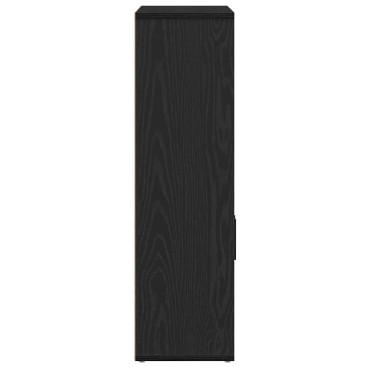 vidaXL Βιβλιοθήκη Μαύρη Δρυς 60x24x85cm Κατασκευασμένο ξύλο 1 τεμ.