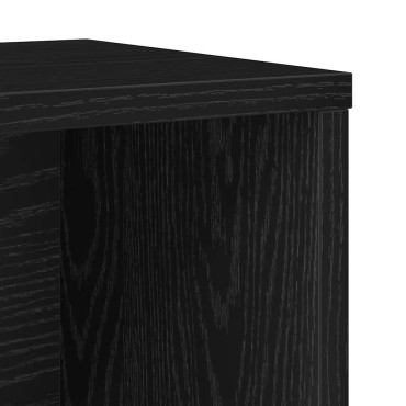vidaXL Βιβλιοθήκη Μαύρη Δρυς 60x24x85cm Κατασκευασμένο ξύλο 1 τεμ.