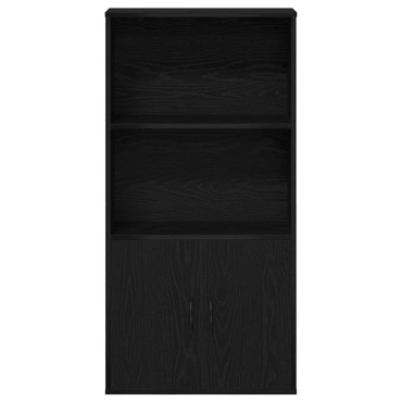 vidaXL Βιβλιοθήκη Μαύρη Δρυς 60x24x120cm Κατασκευασμένο ξύλο 1 τεμ.