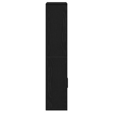 vidaXL Βιβλιοθήκη Μαύρη Δρυς 60x24x120cm Κατασκευασμένο ξύλο 1 τεμ.
