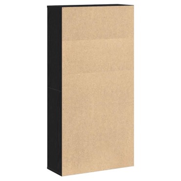 vidaXL Βιβλιοθήκη Μαύρη Δρυς 60x24x120cm Κατασκευασμένο ξύλο 1 τεμ.