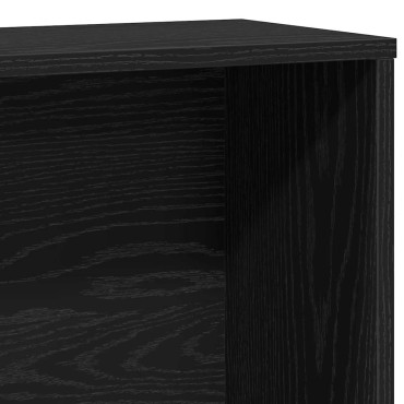 vidaXL Βιβλιοθήκη Μαύρη Δρυς 60x24x120cm Κατασκευασμένο ξύλο 1 τεμ.