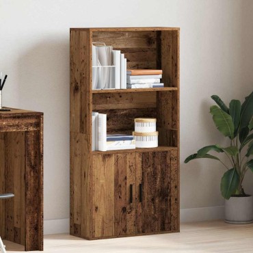vidaXL Βιβλιοθήκη Όψη Παλαιού Ξύλου 60x24x120cm Επεξεργασμένο Ξύλο 1 τεμ.