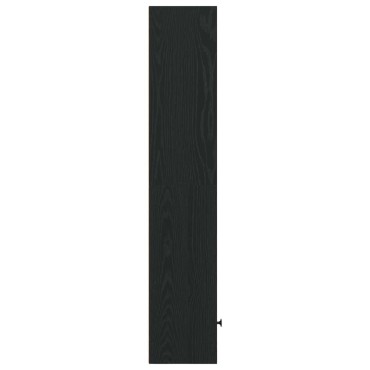 vidaXL Βιβλιοθήκη Μαύρη Δρυς 31x24x127cm Κατασκευασμένο ξύλο 1 τεμ.