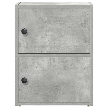 vidaXL Βιβλιοθήκη Γκρι Σκυροδέματος 40x24x52cm Επεξεργ. Ξύλο 1 τεμ.