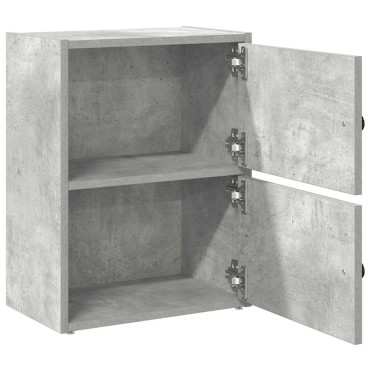 vidaXL Βιβλιοθήκη Γκρι Σκυροδέματος 40x24x52cm Επεξεργ. Ξύλο 1 τεμ.