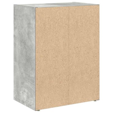 vidaXL Βιβλιοθήκη Γκρι Σκυροδέματος 40x24x52cm Επεξεργ. Ξύλο 1 τεμ.