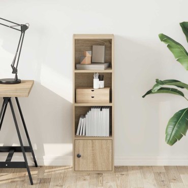 vidaXL Βιβλιοθήκη Sonoma Δρυς 31x24x102cm από Επεξεργασμένο Ξύλο 1 τεμ.
