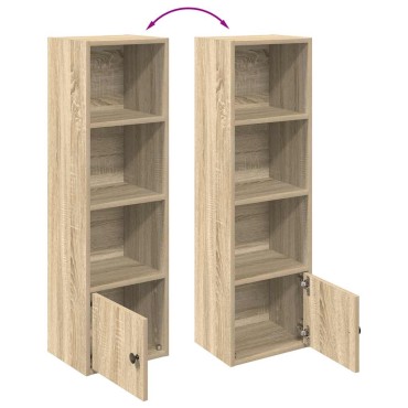vidaXL Βιβλιοθήκη Sonoma Δρυς 31x24x102cm από Επεξεργασμένο Ξύλο 1 τεμ.