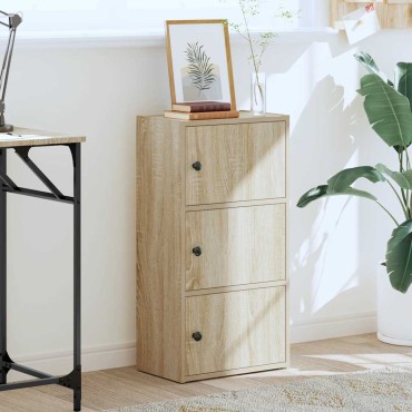 vidaXL Βιβλιοθήκη Sonoma Δρυς 40x24x77cm από Επεξεργασμένο Ξύλο 1 τεμ.