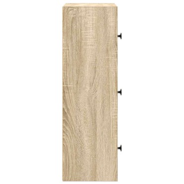 vidaXL Βιβλιοθήκη Sonoma Δρυς 40x24x77cm από Επεξεργασμένο Ξύλο 1 τεμ.