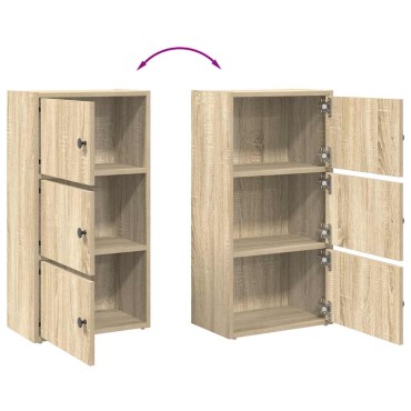 vidaXL Βιβλιοθήκη Sonoma Δρυς 40x24x77cm από Επεξεργασμένο Ξύλο 1 τεμ.