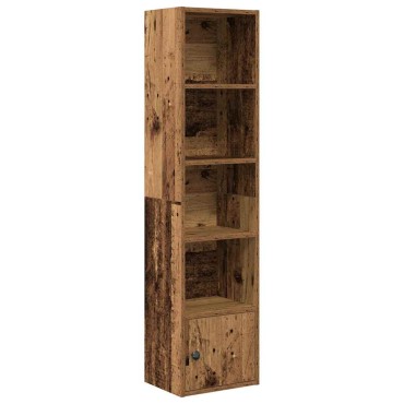 vidaXL Βιβλιοθήκη Όψη Παλαιού Ξύλου 31x24x127cm Επεξεργασμένο Ξύλο 1 τεμ.