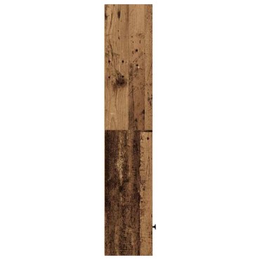 vidaXL Βιβλιοθήκη Όψη Παλαιού Ξύλου 31x24x127cm Επεξεργασμένο Ξύλο 1 τεμ.