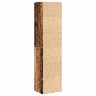 vidaXL Βιβλιοθήκη Όψη Παλαιού Ξύλου 31x24x127cm Επεξεργασμένο Ξύλο 1 τεμ.