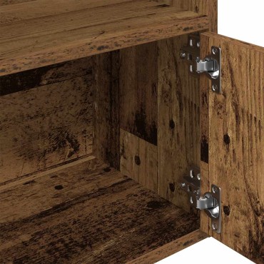 vidaXL Βιβλιοθήκη Όψη Παλαιού Ξύλου 31x24x127cm Επεξεργασμένο Ξύλο 1 τεμ.