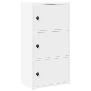 vidaXL Βιβλιοθήκη Λευκή 40x24x77cm από Επεξεργασμένο Ξύλο 1 τεμ.