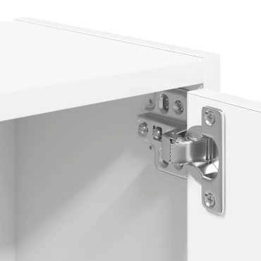 vidaXL Βιβλιοθήκη Λευκή 40x24x77cm από Επεξεργασμένο Ξύλο 1 τεμ.
