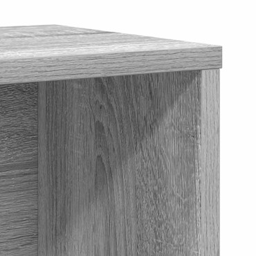 vidaXL Βιβλιοθήκη Γκρι Sonoma 60x24x76,5cm από Επεξεργασμένο Ξύλο 1 τεμ.