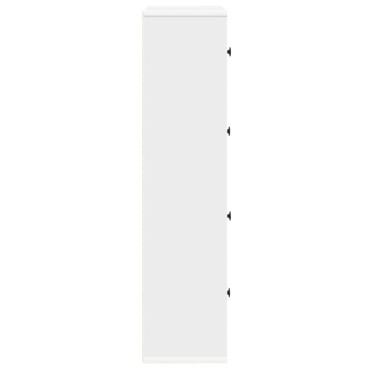 vidaXL Βιβλιοθήκη Λευκή 60x24x101,5cm από Επεξεργασμένο Ξύλο 1 τεμ.