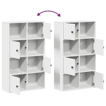 vidaXL Βιβλιοθήκη Λευκή 60x24x101,5cm από Επεξεργασμένο Ξύλο 1 τεμ.