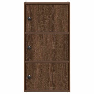 vidaXL Βιβλιοθήκη Καφέ Δρυς 40x24x77cm από Επεξεργασμένο Ξύλο 1 τεμ.