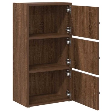 vidaXL Βιβλιοθήκη Καφέ Δρυς 40x24x77cm από Επεξεργασμένο Ξύλο 1 τεμ.