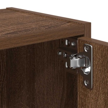 vidaXL Βιβλιοθήκη Καφέ Δρυς 40x24x77cm από Επεξεργασμένο Ξύλο 1 τεμ.