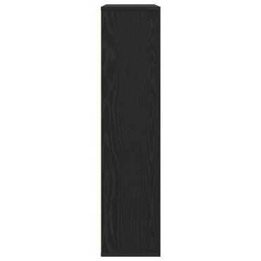 vidaXL Βιβλιοθήκη Μαύρη Δρυς 89x24x101,5cm Κατασκευασμένο ξύλο 1 τεμ.