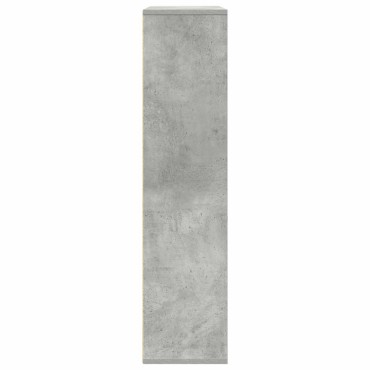 vidaXL Βιβλιοθήκη Γκρι Σκυροδέματος 89x24x101,5cm Επεξεργ. Ξύλο 1 τεμ.