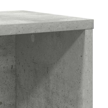 vidaXL Βιβλιοθήκη Γκρι Σκυροδέματος 60x24x76,5cm Επεξεργ. Ξύλο 1 τεμ.