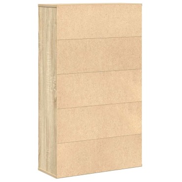 vidaXL Βιβλιοθήκη Sonoma Δρυς 60x24x101,5cm από Επεξεργασμένο Ξύλο 1 τεμ.