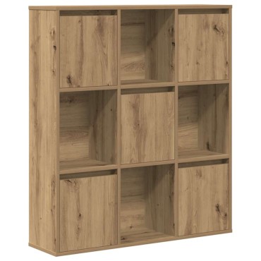 vidaXL Βιβλιοθήκη Αρτισιανή Δρυς 89x24x101,5cm Επεξ. Ξύλο 1 τεμ.