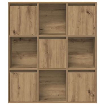 vidaXL Βιβλιοθήκη Αρτισιανή Δρυς 89x24x101,5cm Επεξ. Ξύλο 1 τεμ.