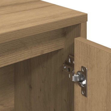 vidaXL Βιβλιοθήκη Αρτισιανή Δρυς 89x24x101,5cm Επεξ. Ξύλο 1 τεμ.