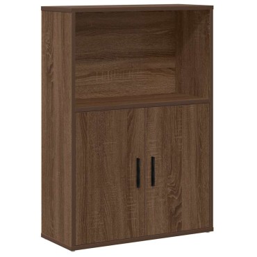 vidaXL Βιβλιοθήκη Καφέ Δρυς 60x24x85cm από Επεξεργασμένο Ξύλο 1 τεμ.