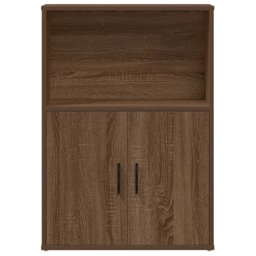 vidaXL Βιβλιοθήκη Καφέ Δρυς 60x24x85cm από Επεξεργασμένο Ξύλο 1 τεμ.