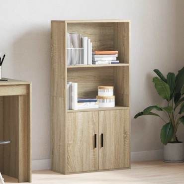 vidaXL Βιβλιοθήκη Sonoma Δρυς 60x24x120cm από Επεξεργασμένο Ξύλο 1 τεμ.
