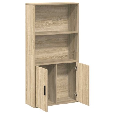 vidaXL Βιβλιοθήκη Sonoma Δρυς 60x24x120cm από Επεξεργασμένο Ξύλο 1 τεμ.