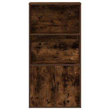 vidaXL Βιβλιοθήκη Καπνιστή Δρυς 60x24x120cm από Επεξεργασμένο Ξύλο 1 τεμ.