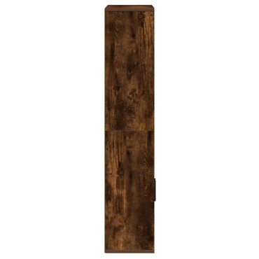vidaXL Βιβλιοθήκη Καπνιστή Δρυς 60x24x120cm από Επεξεργασμένο Ξύλο 1 τεμ.